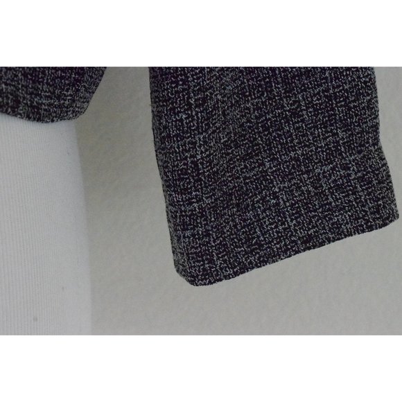 Vintage Micro Plaid Crop Jacket | 80s polyester jacket size 10 - Picture 8 of 10